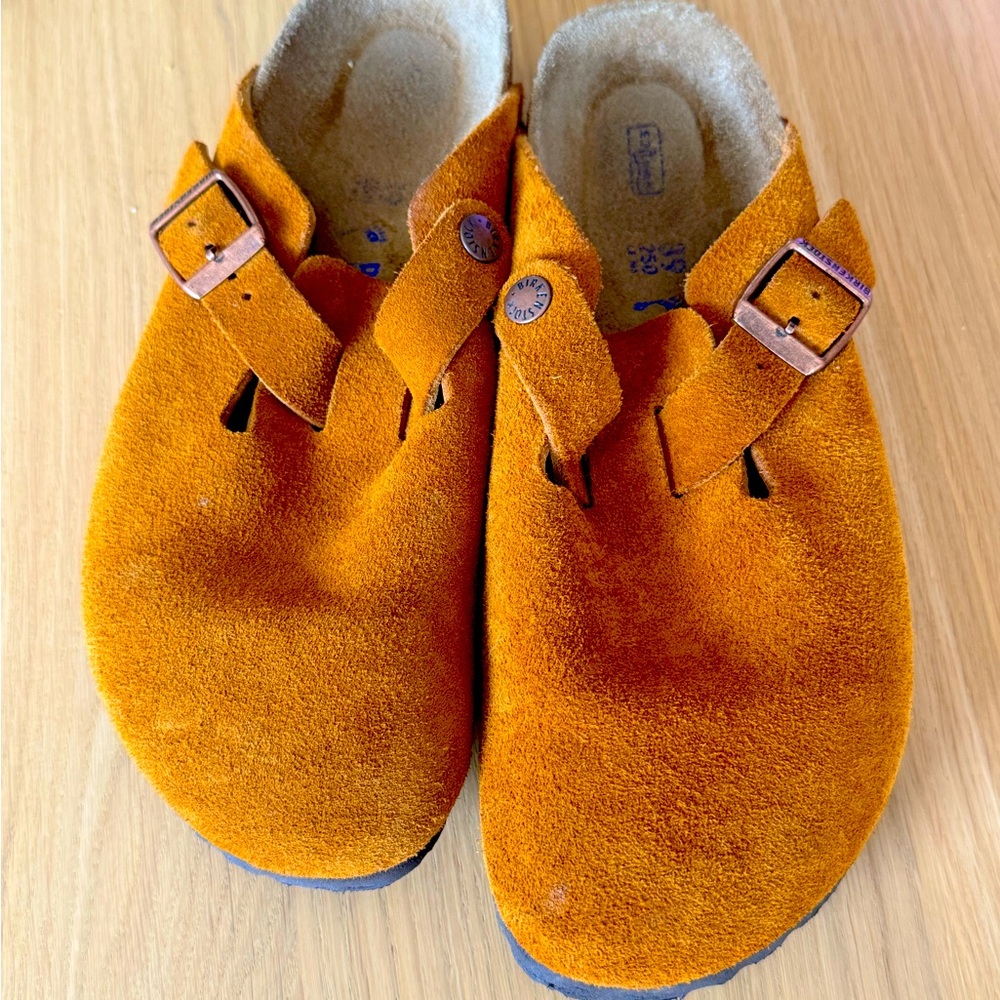 Birkenstock Boston clog. Cognac. Size 39